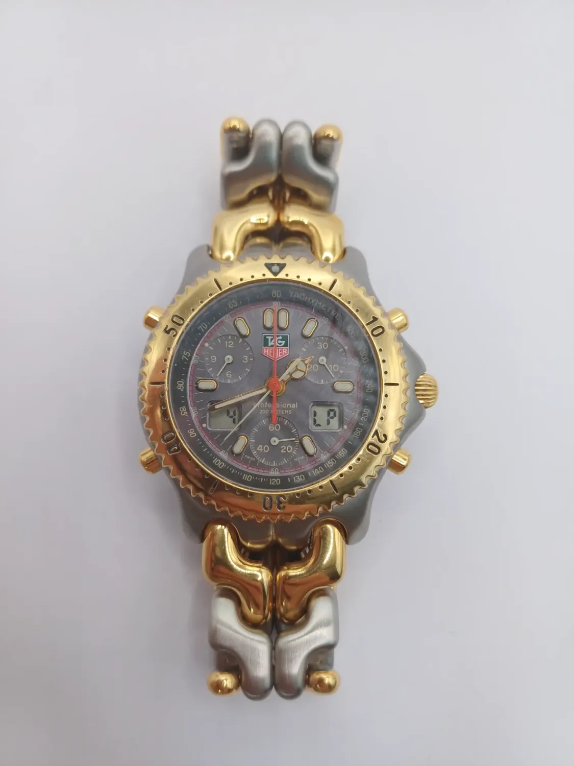 TAG Heuer s/el SEL Analog Digital Gray Men's Quartz Watch CG1122-0  JPN