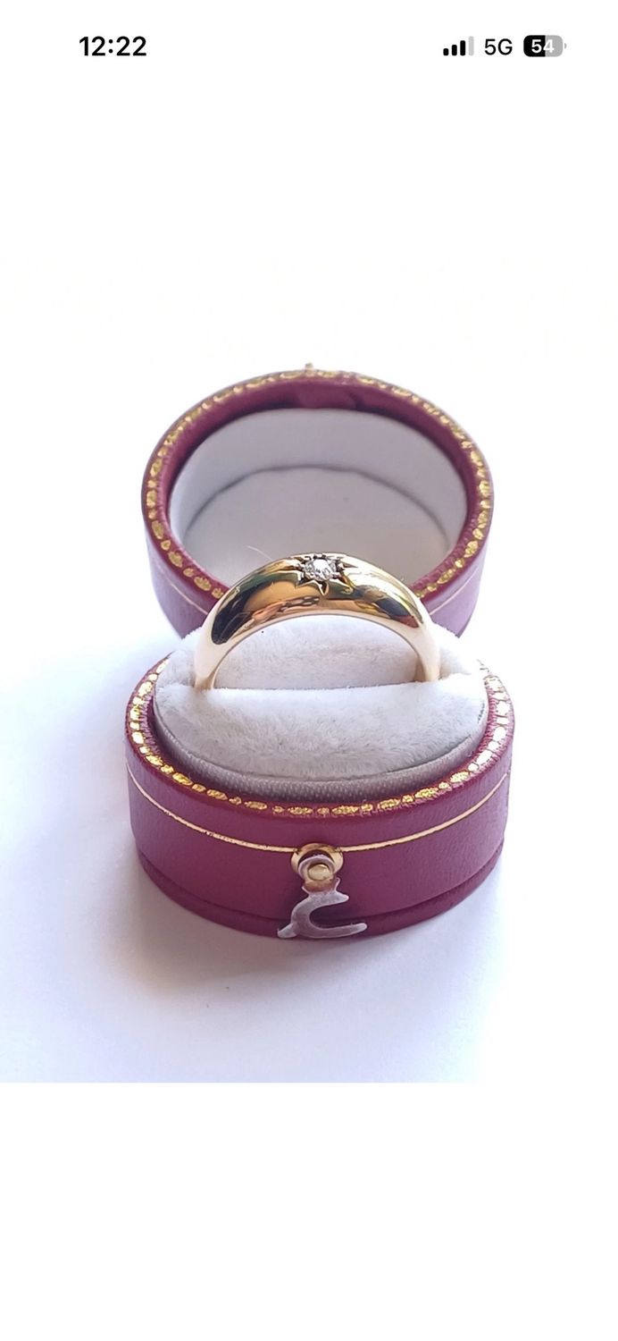 18CT Yellow Gold Diamond Starburst Ring