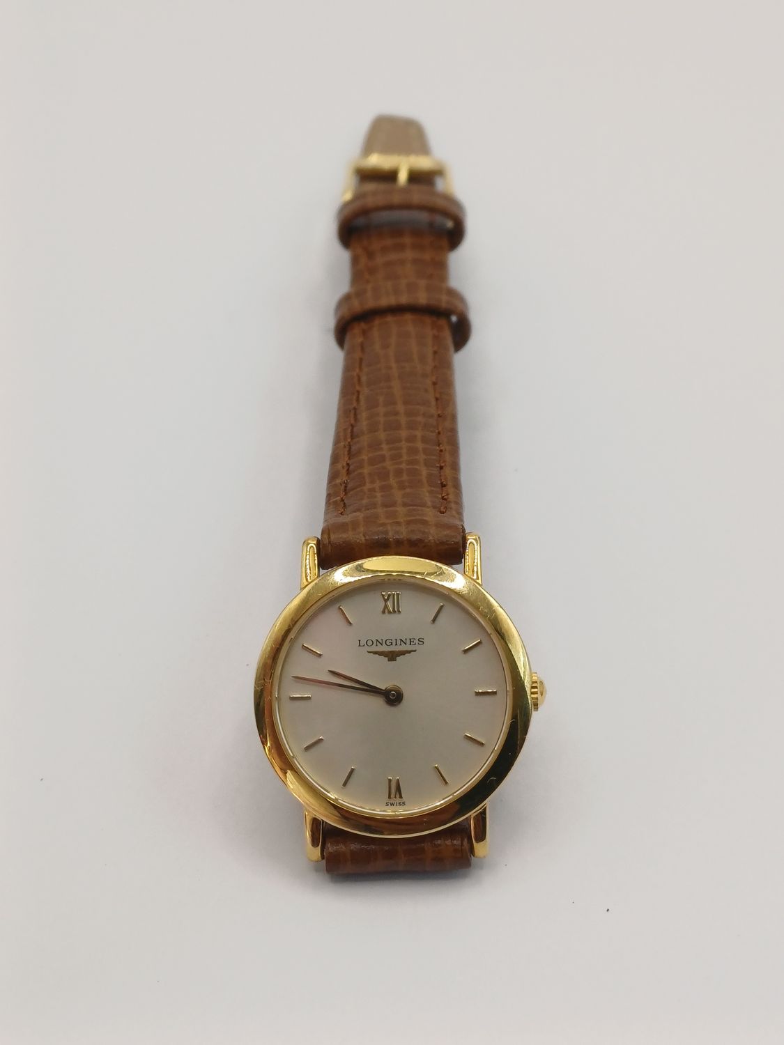 Vintage 18CT Yellow Gold Longines La Grande Classique Women's Quartz Dress Watch (Pre Owned)