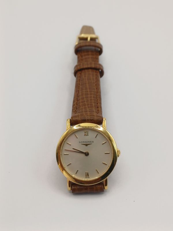 Vintage 18CT Yellow Gold Longines La Grande Classique Women's Quartz Dress Watch (Pre Owned)