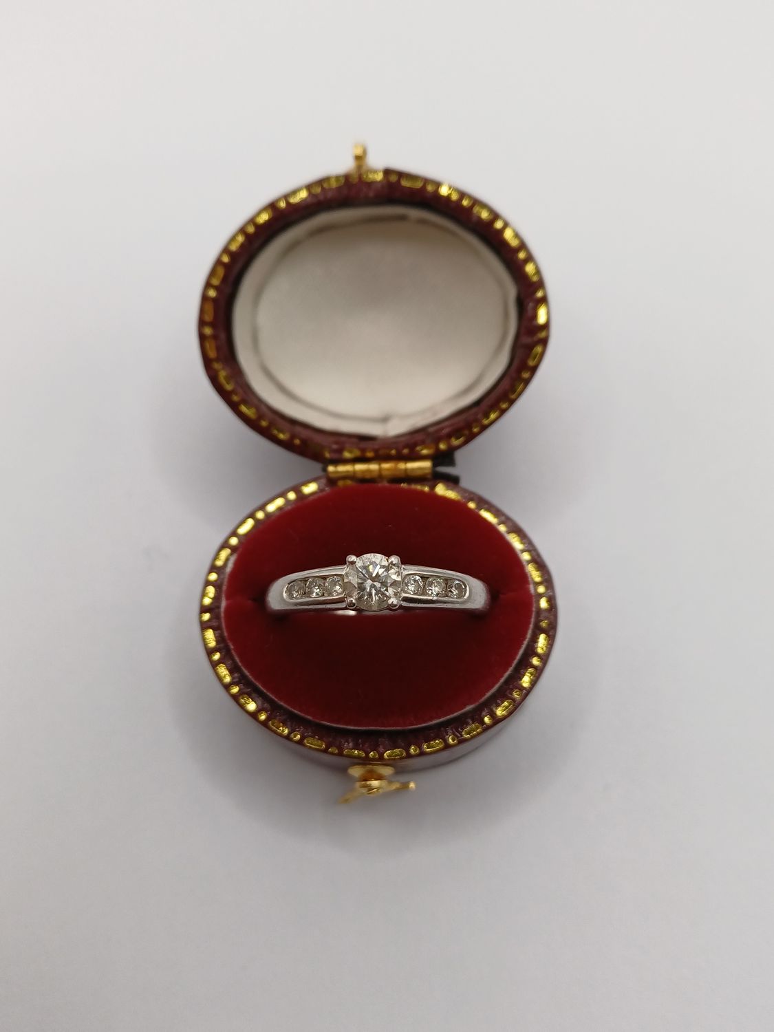 Platinum Diamond Engagement Ring Solitaire 0.50CT (Pre Owned)