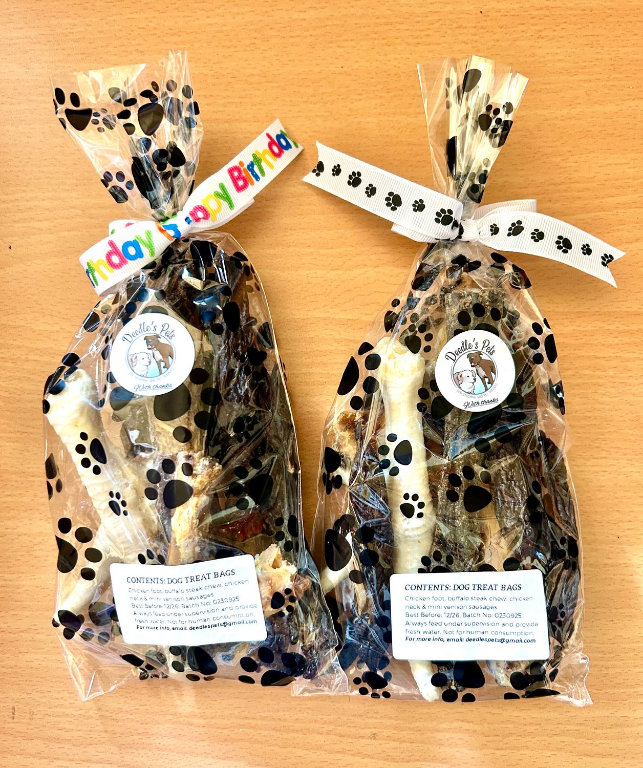 Natural Dog Treat Gift Bag