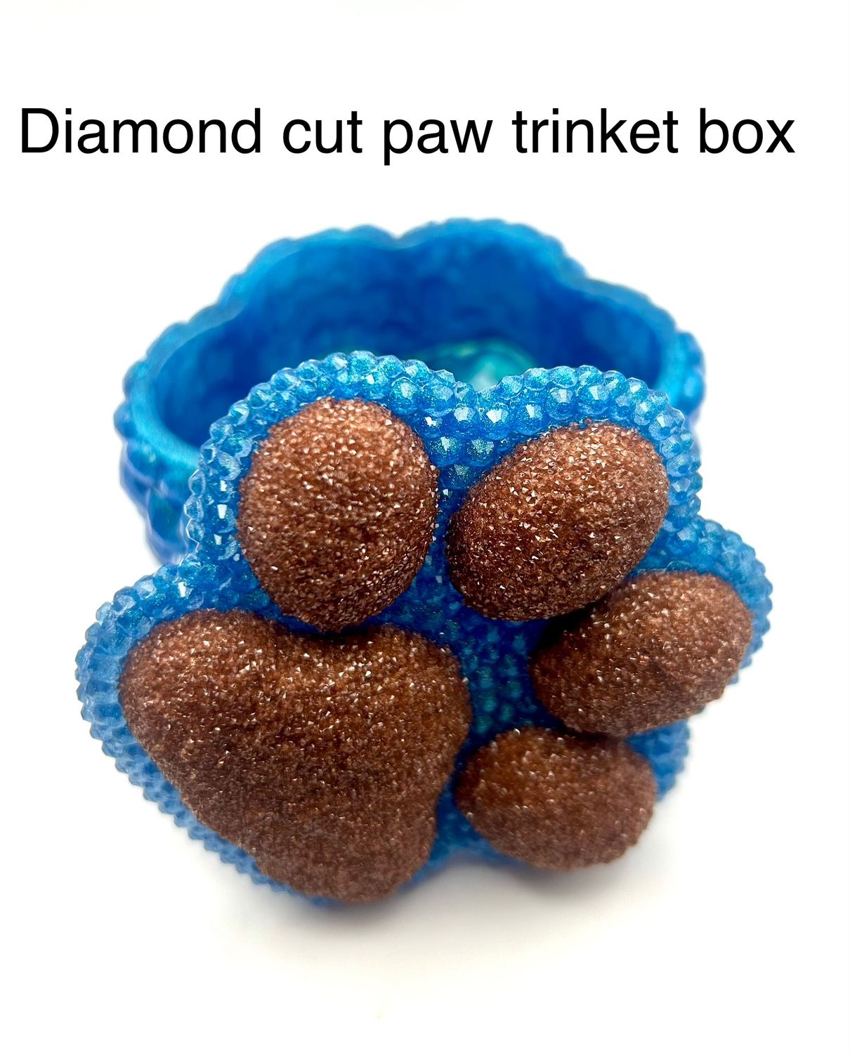 Pet Memorial Paw Trinket Box