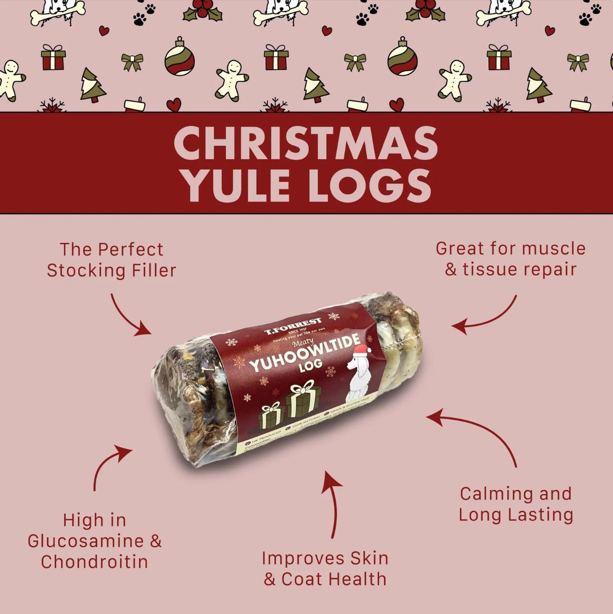Christmas Yuhoowltide Log