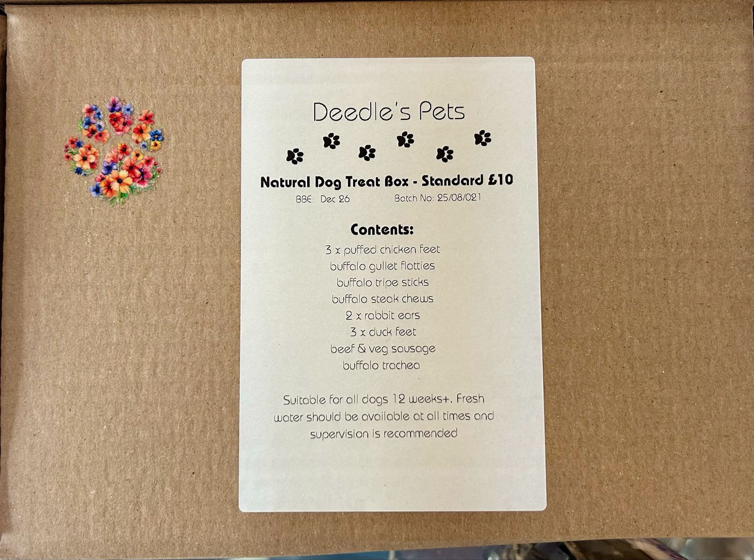 Natural Dog Treat Box