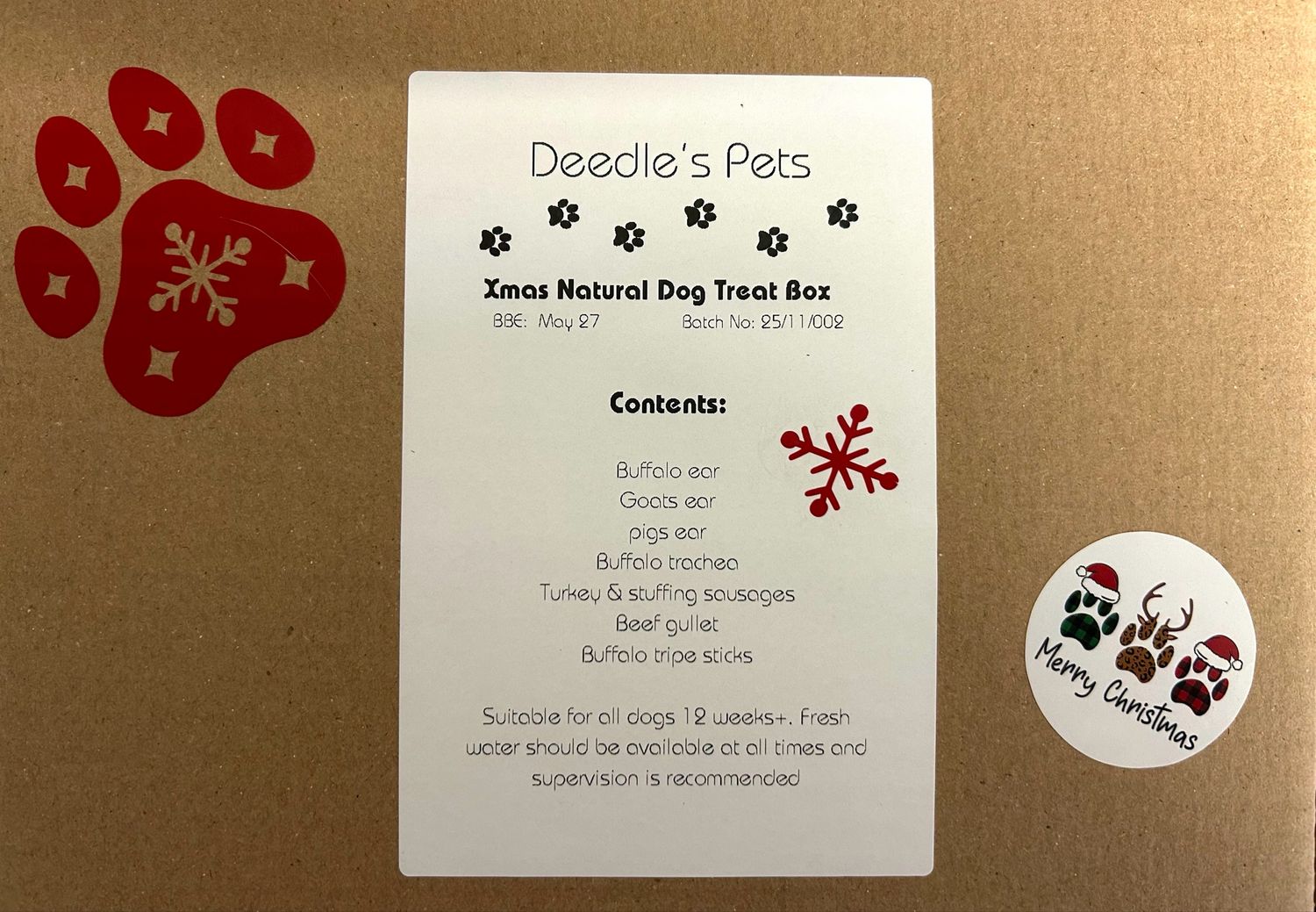 Christmas Natural Treat Box