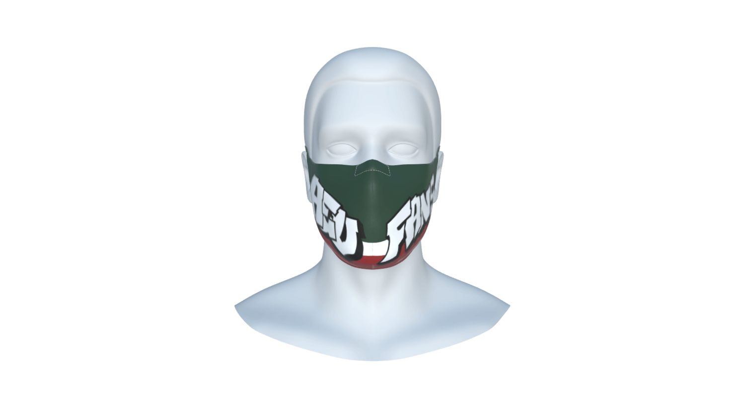 Medizinische Mund - Nasen - Schutzmaske mit Nasenbügel - Design AEV Fans