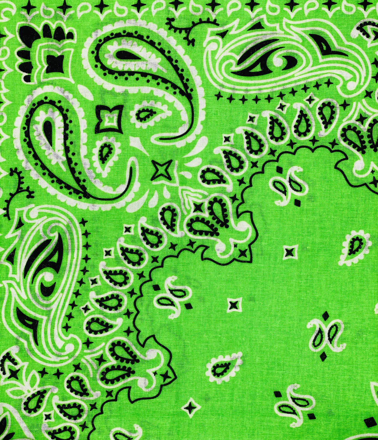 green bandana pants