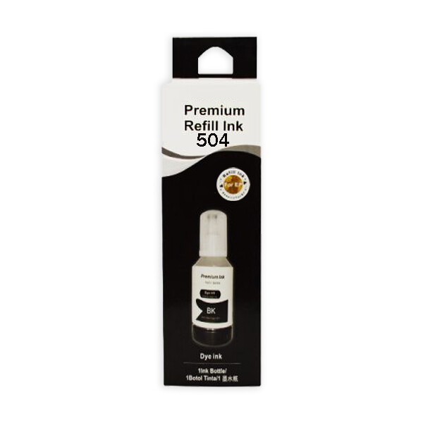 Tinta Genérica Epson Ecotank E-504, E-544 Genuina Negro 70ml