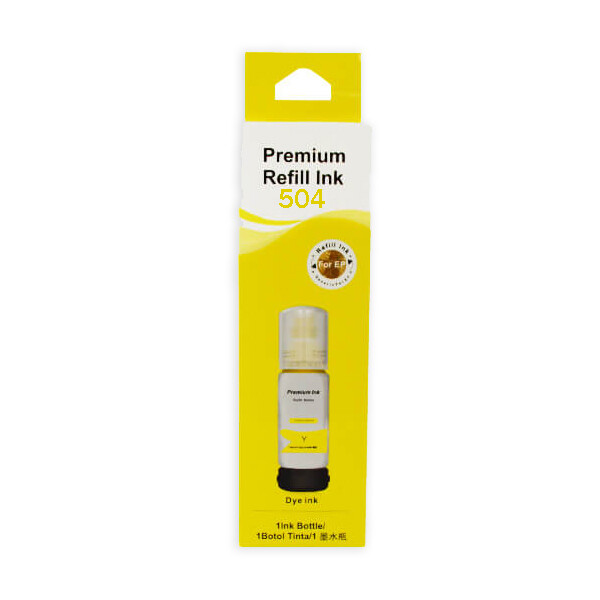 Tinta Génerica Epson Ecotank E-504, E-544 Genuina Yellow 70ml