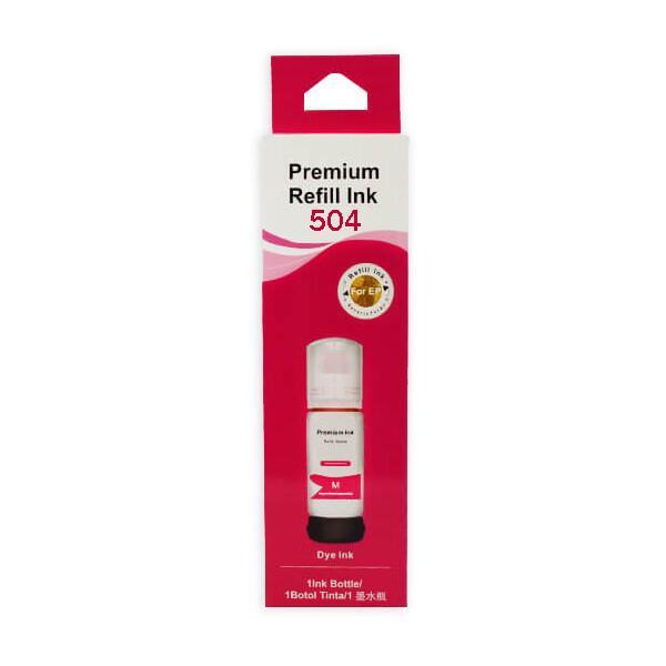 Tinta Genérica Epson Ecotank E-504, E-544 Genuina Magenta 70ml