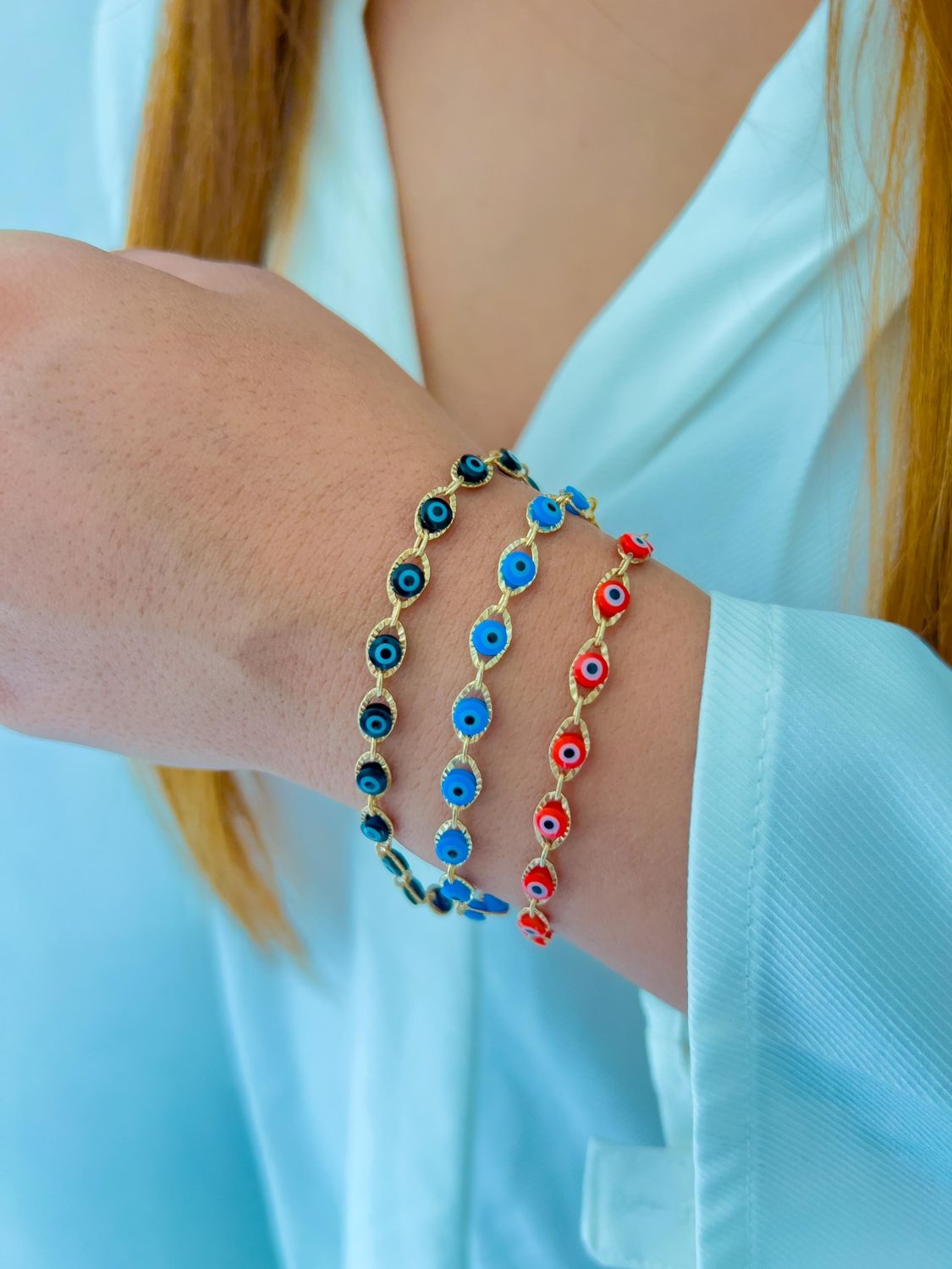 Pulseras ojitos 