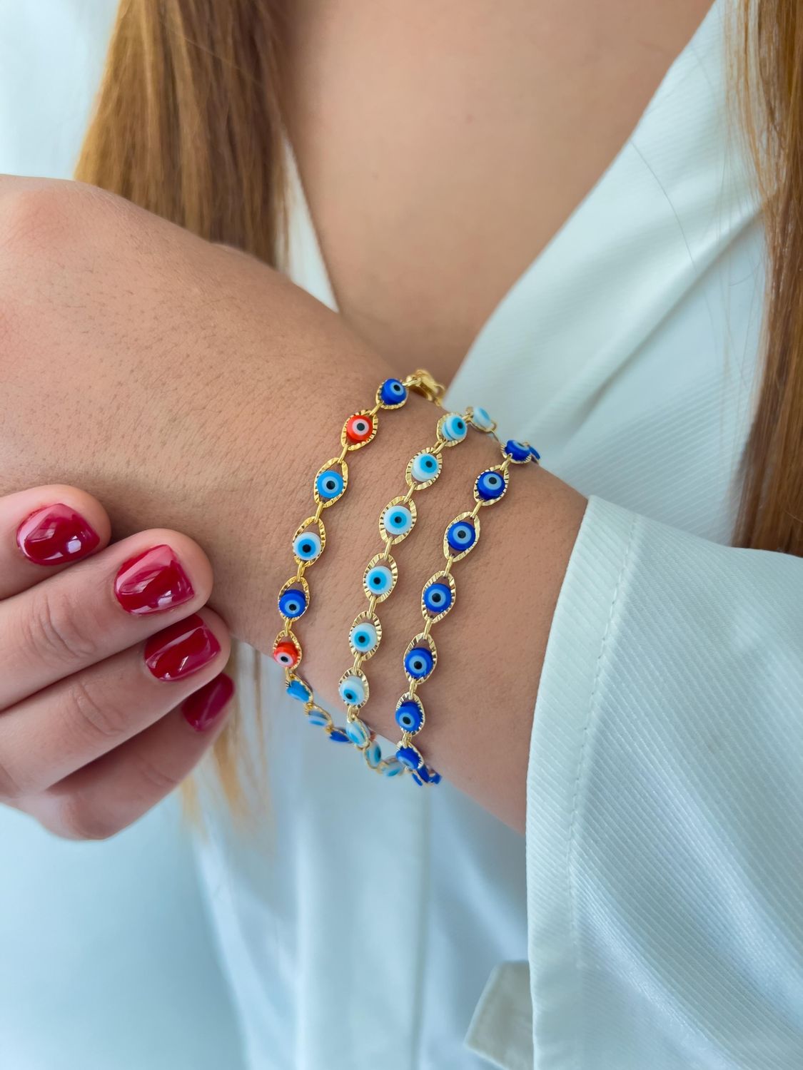 Pulseras ojitos 