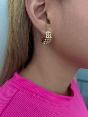 Arracadas triple / bolitas 