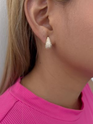 Aretes gota con zirconias