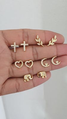 Broqueles broche mariposita 