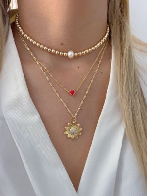 Collares chapa de oro 
