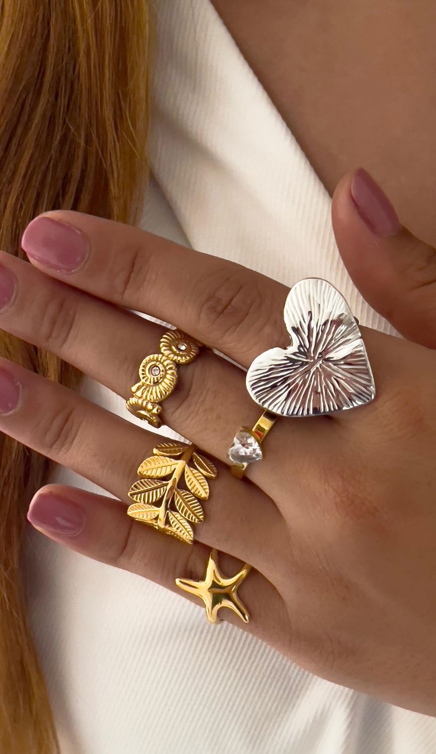 Anillos ajustables de acero inoxidable 