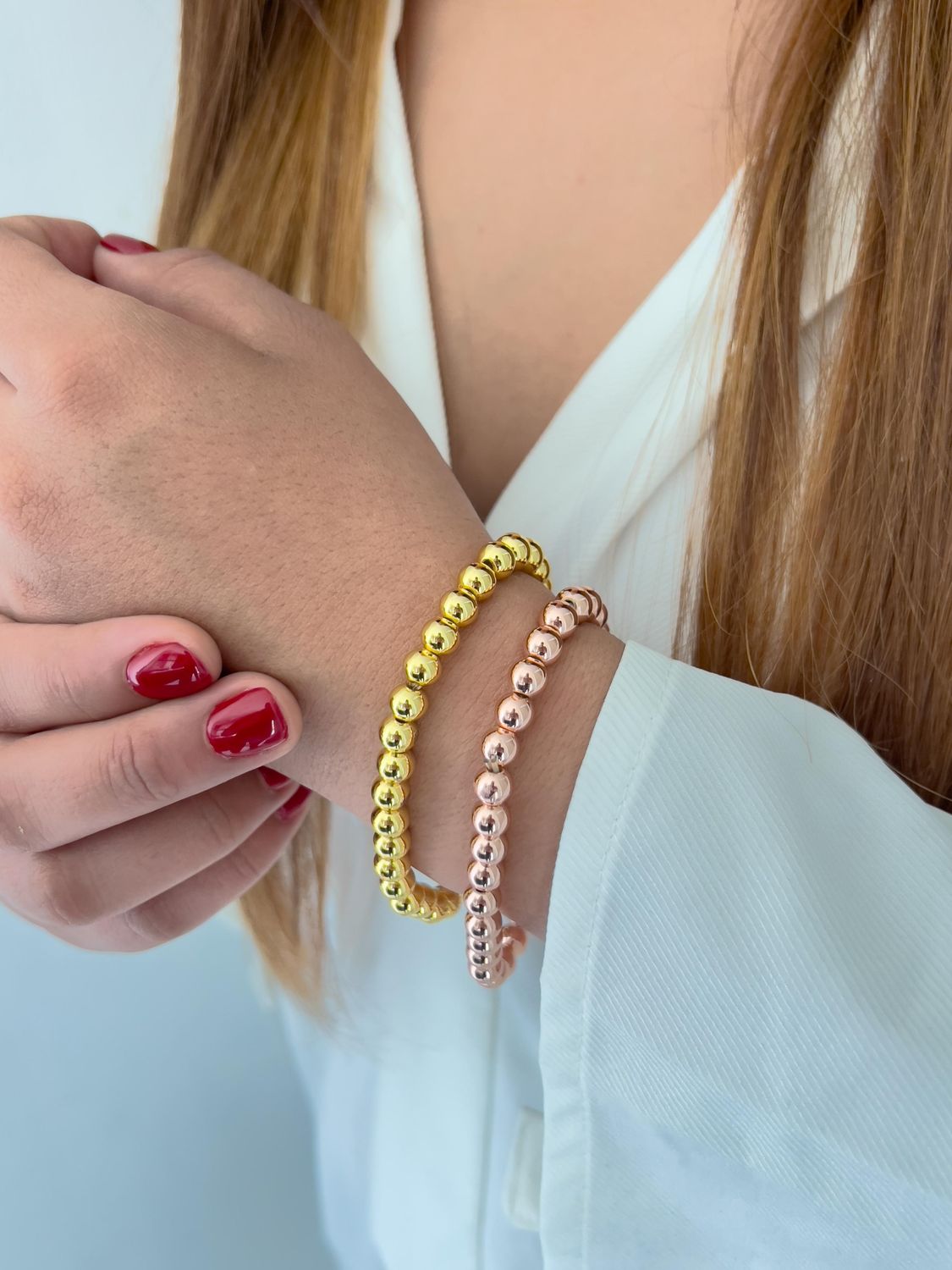 Pulseras bolitas 