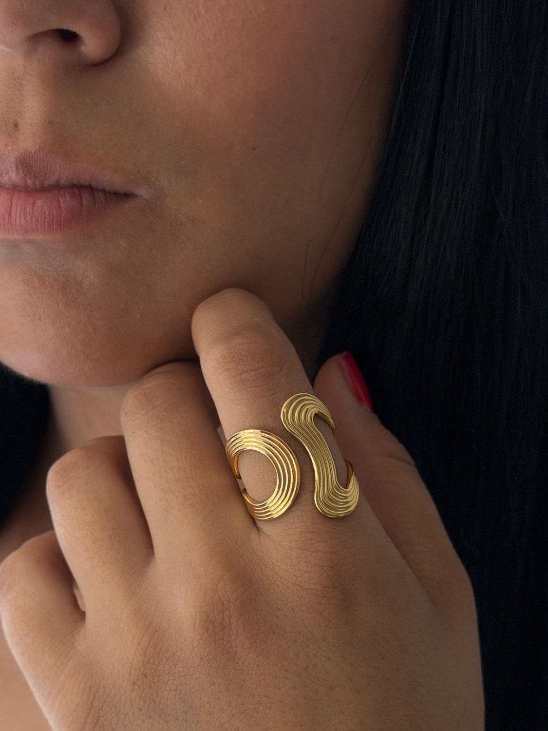 Anillo ondulado , acero 