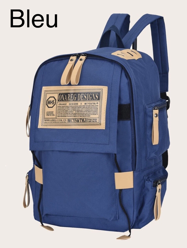 Sac à dos à imprimé lettre