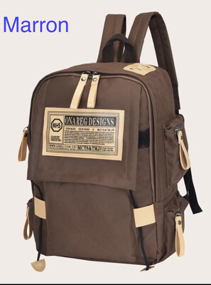 Sac à dos à imprimé lettre