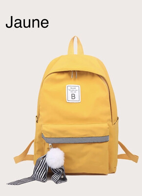 Sac à dos zippé minimaliste sur le devant