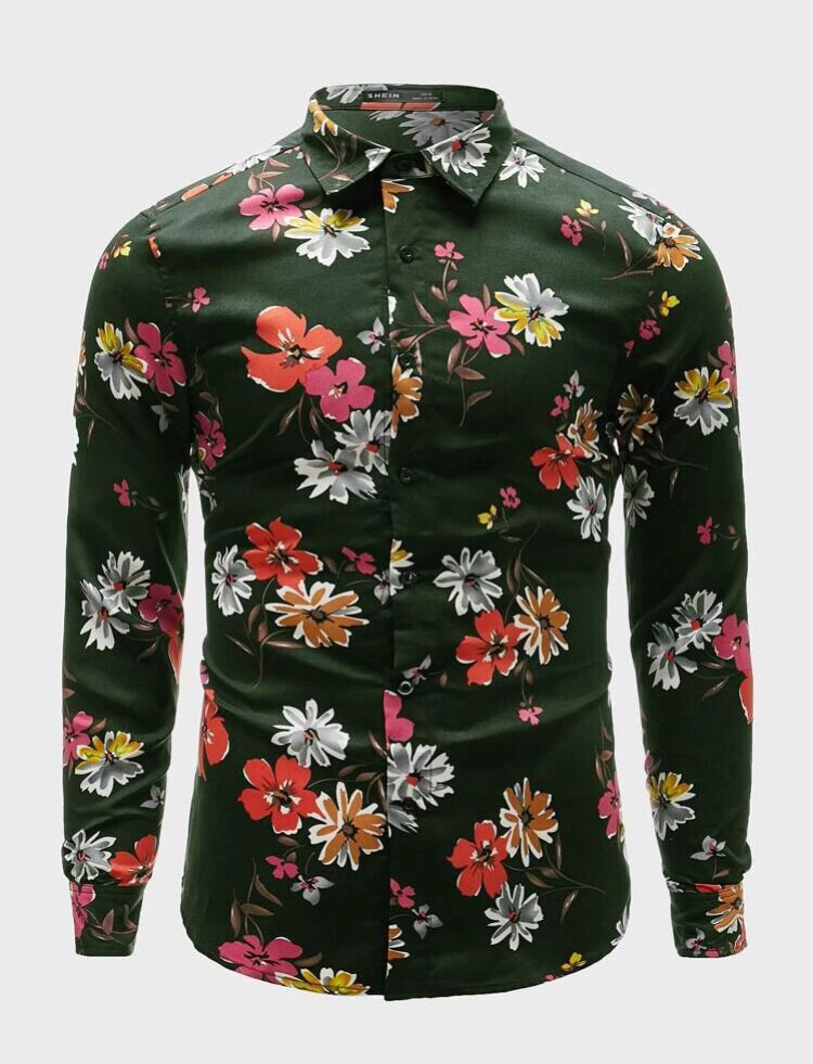Chemise à imprimé floral