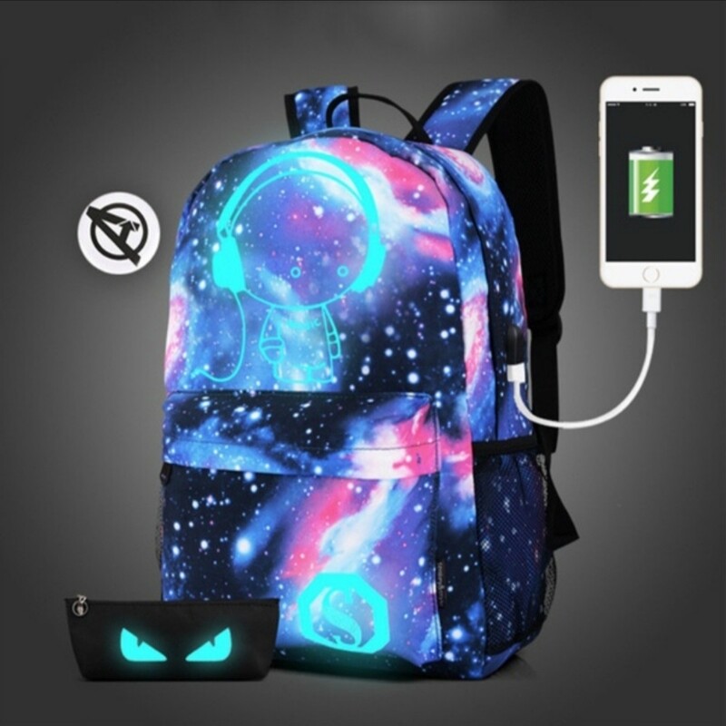 Sac à dos lumineux pour adolescentes.  Sacs à dos en toile pour femmes.  Sac d&#39;école étudiant