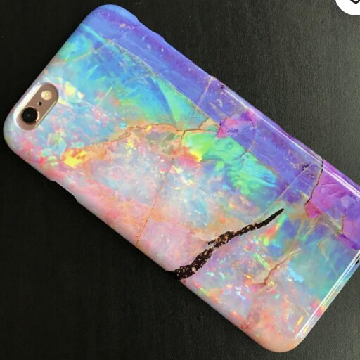Coque De Téléphone En Cristal Opale Abstrait E-CRI-GAP-201130-001


