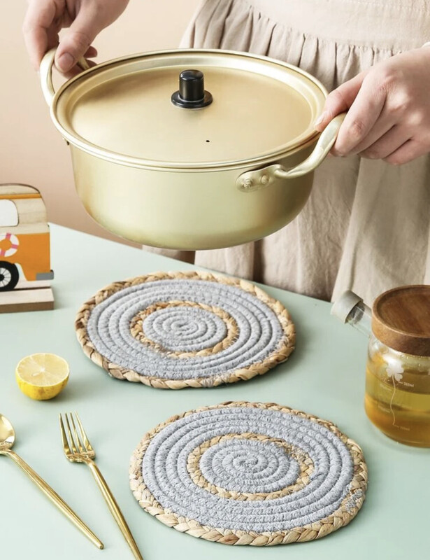 Manique tissée ronde 1pc