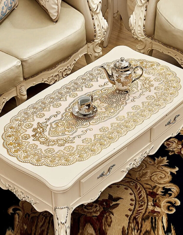 Set de table estampage à chaud imprimé fleur