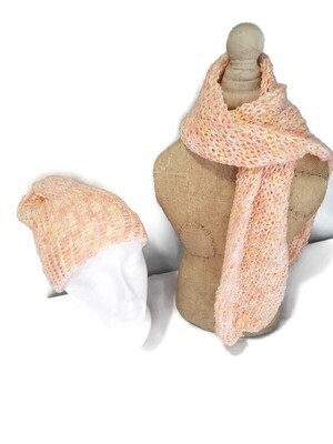 Knitted Hat and Scarf set