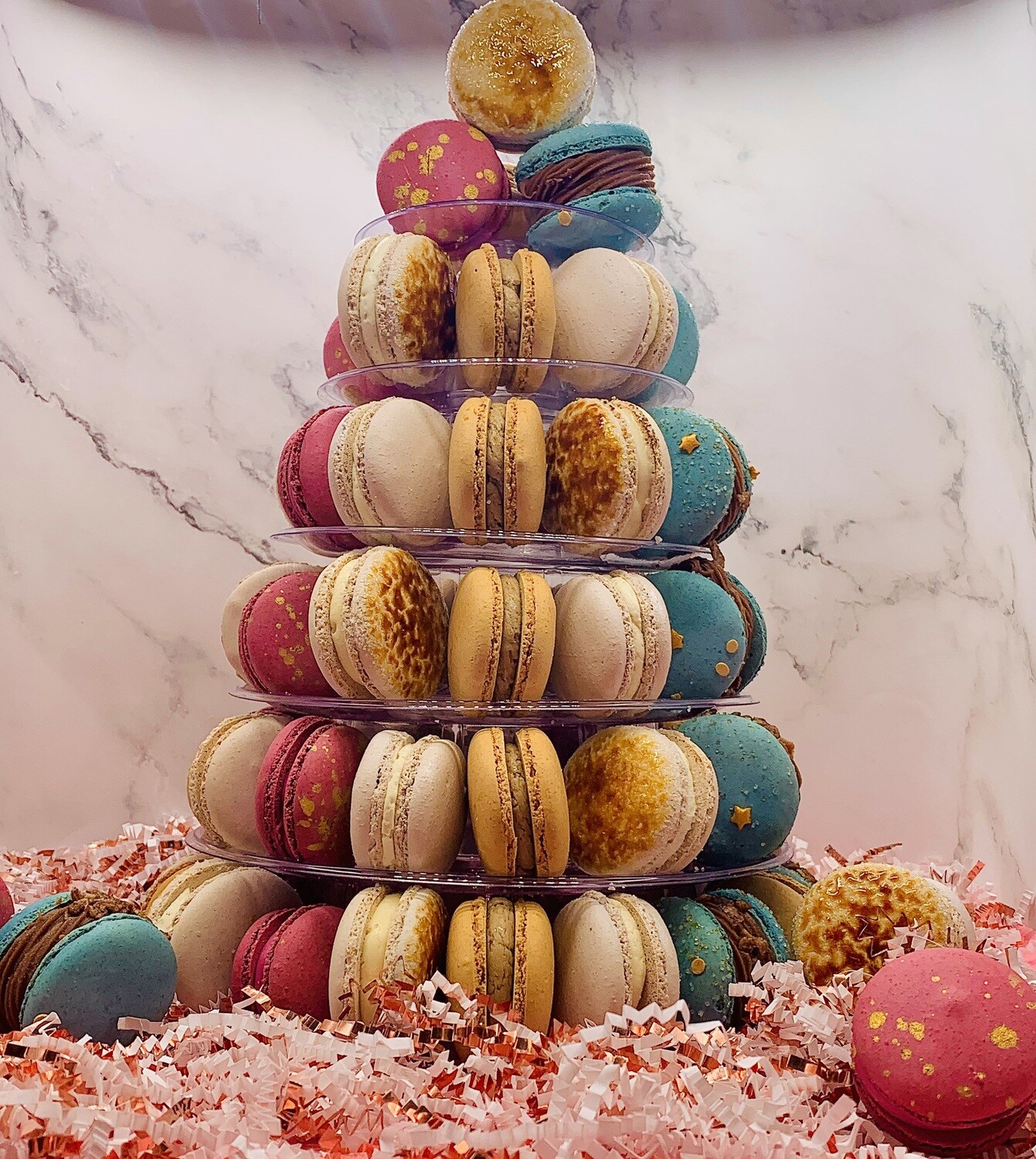 72 count Macaron Tower - Holiday In-Store Pickup