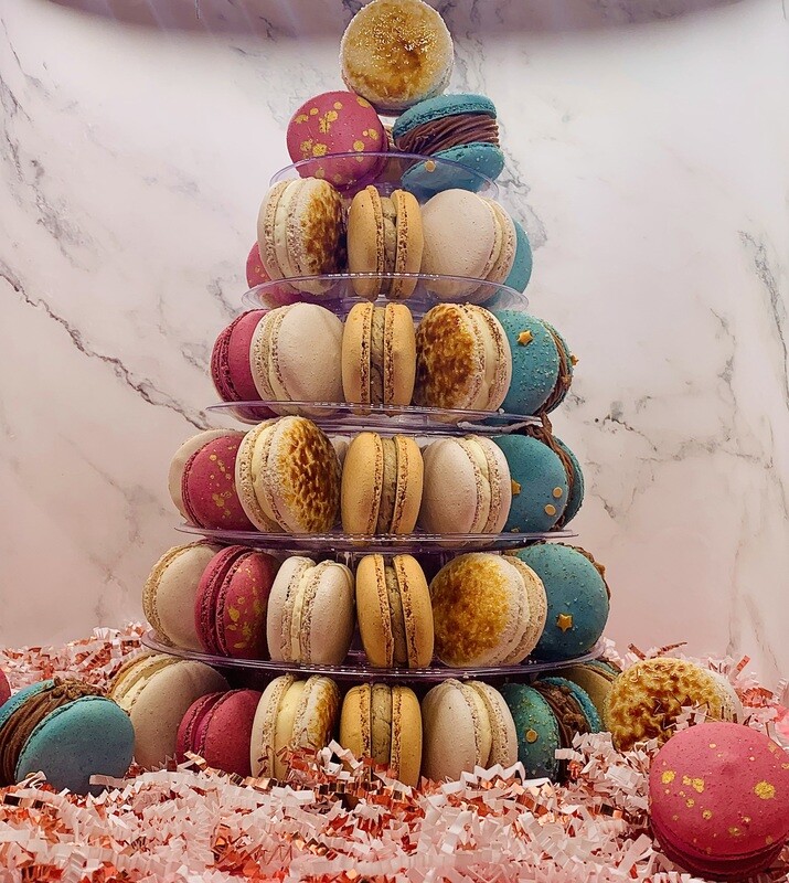 72 count Macaron Tower - Holiday In-Store Pickup