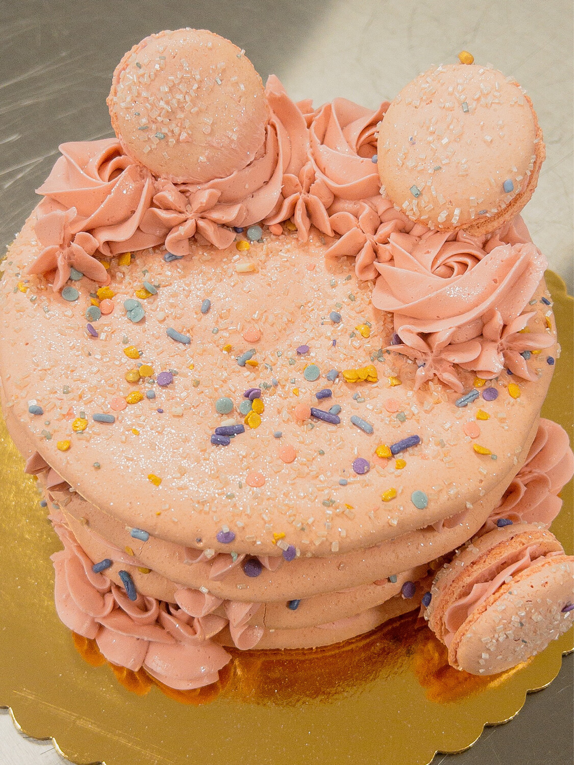 Birthday Cake Macarons - JL Patisserie