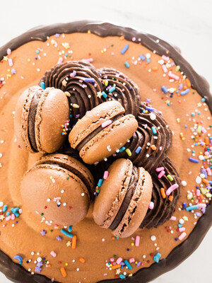 8" Macaron Cake - Brownie Batter (serves 8-10) Camp Hill Pick Up