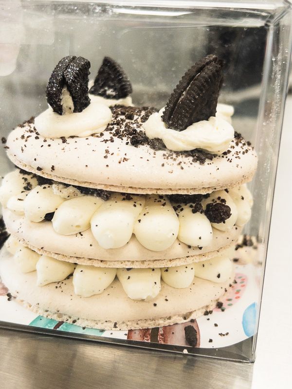 4&quot; CUSTOM FLAVOR Celebration Macaron Stack - Camp Hill