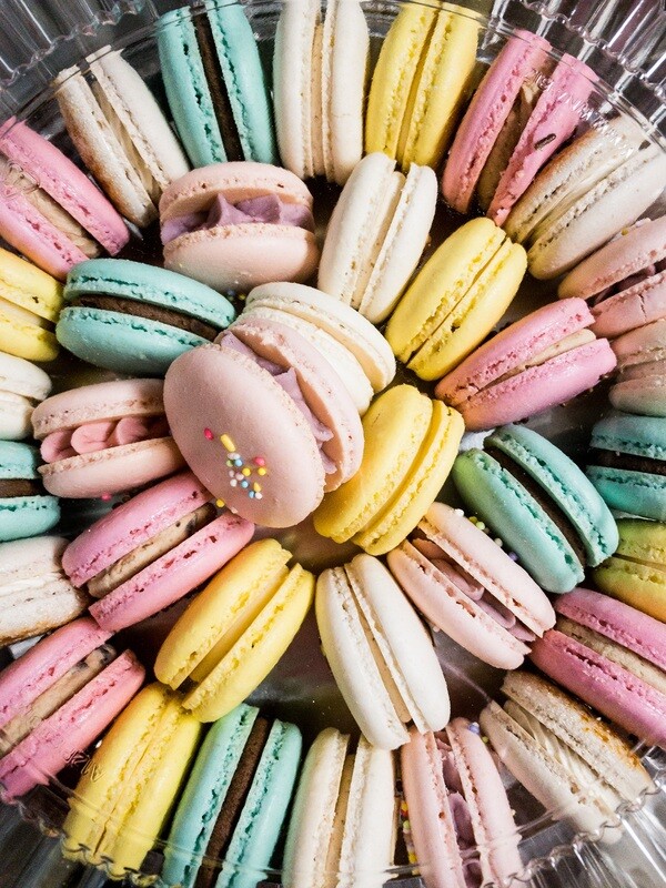 84 Count Macaron party tray - Camp Hill