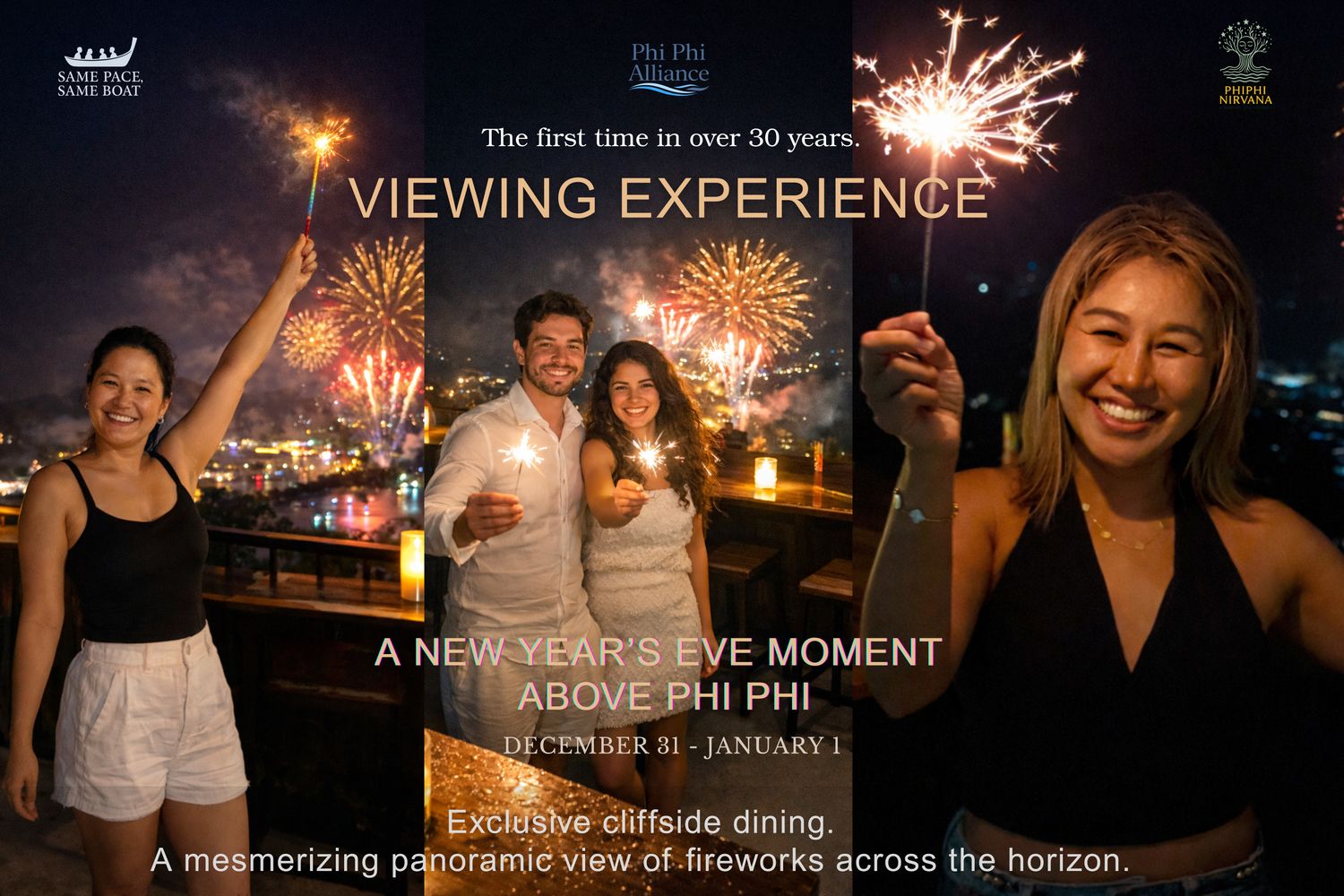 Viewing Experience Above Phi Phi  A New Year’s Eve moment from above the island