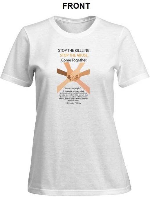 Women’s “We Are One People” t-Shirt (white)