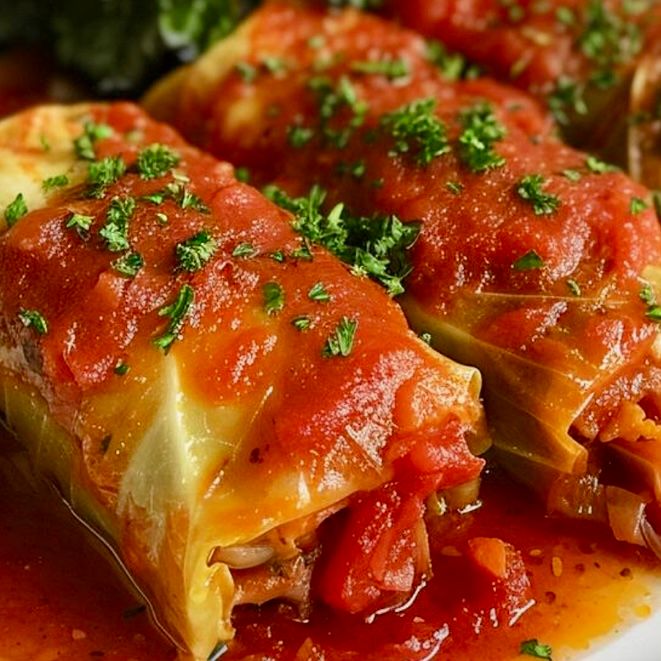 Polish Stuffed Cabbage Rolls