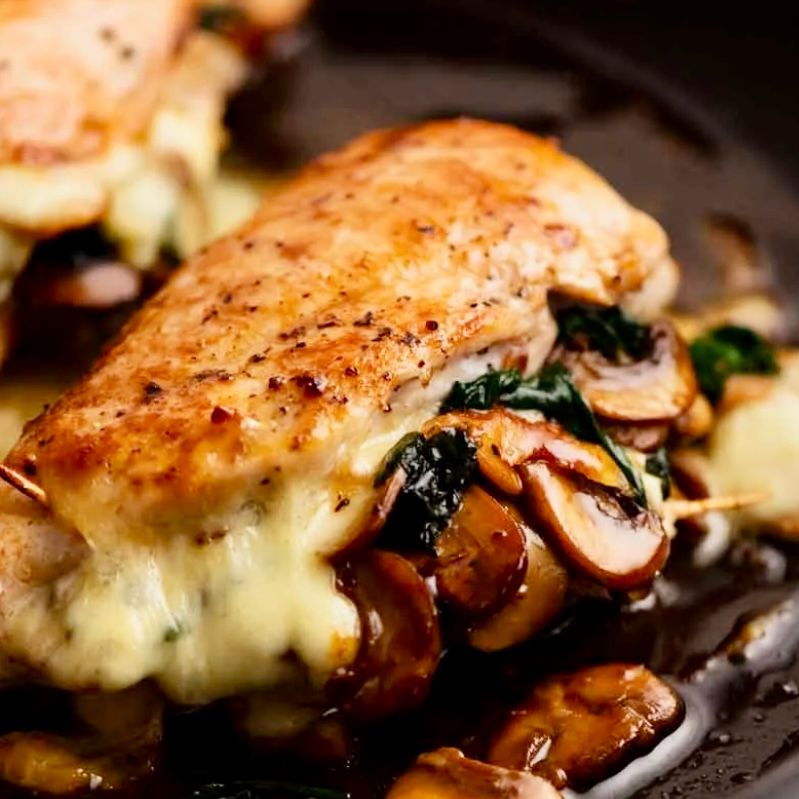 Polish Mushroom Stuffed Chicken -  Kotlet De Volaille