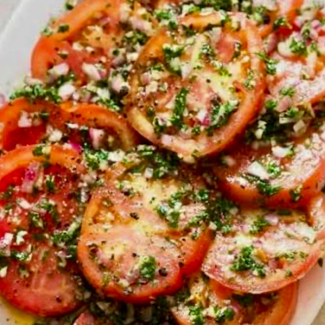 Pomidory z cebulą - Polish  Marinated Tomatoes
