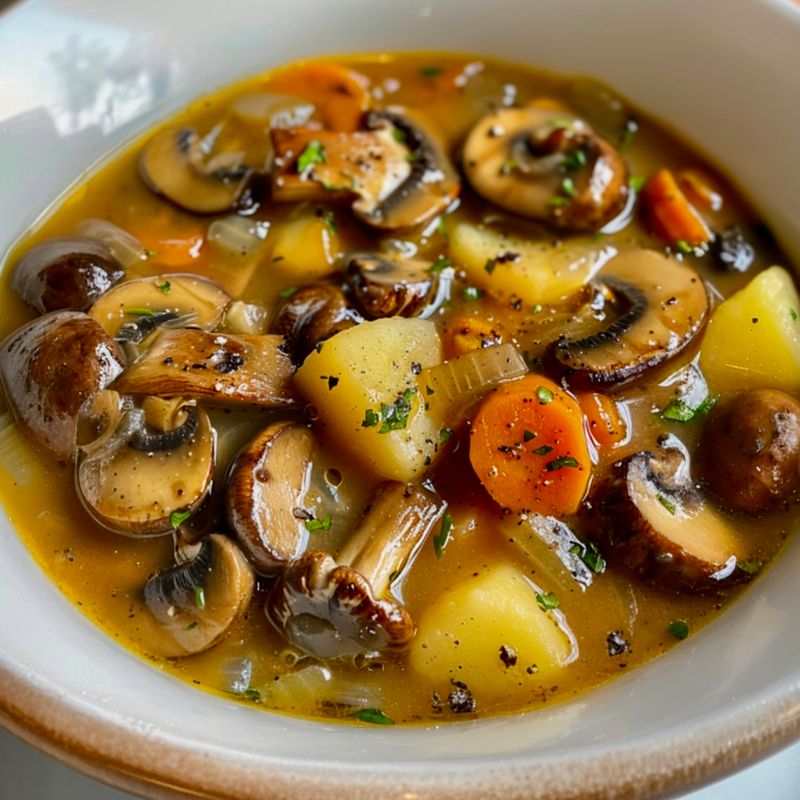 Zupa Grzybowa -  Polish  Mushroom Soup
