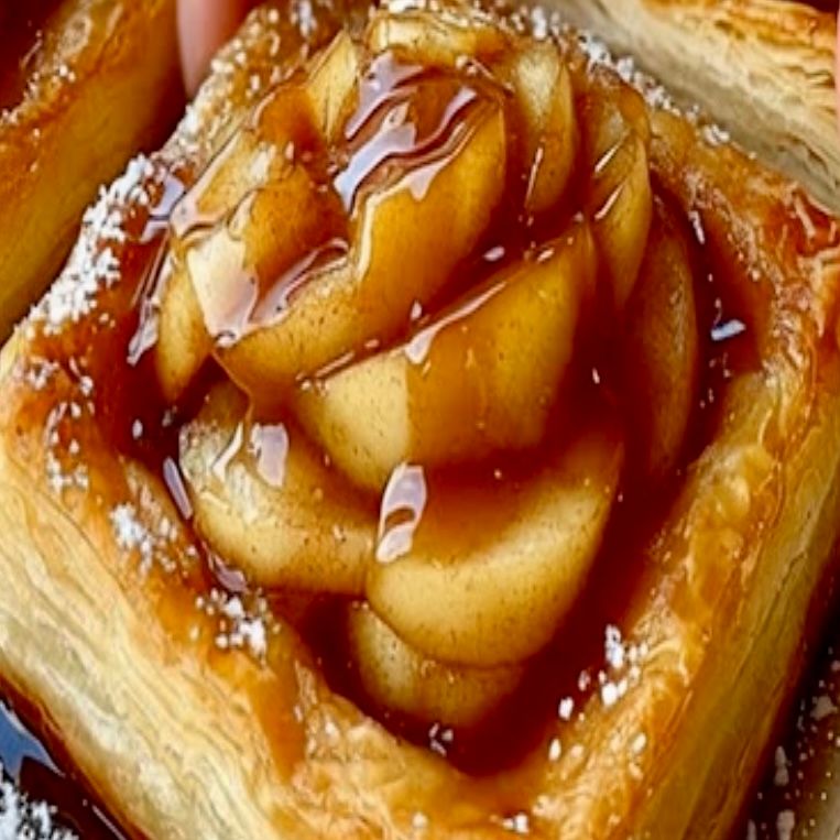 Caramel Apple Puffed Pastry