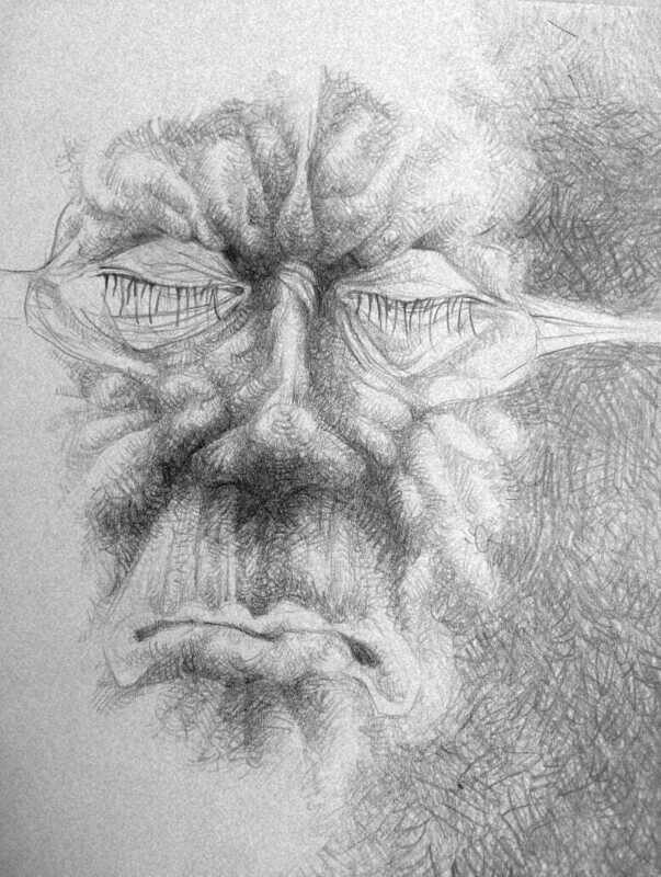 Dibujo a grafito.