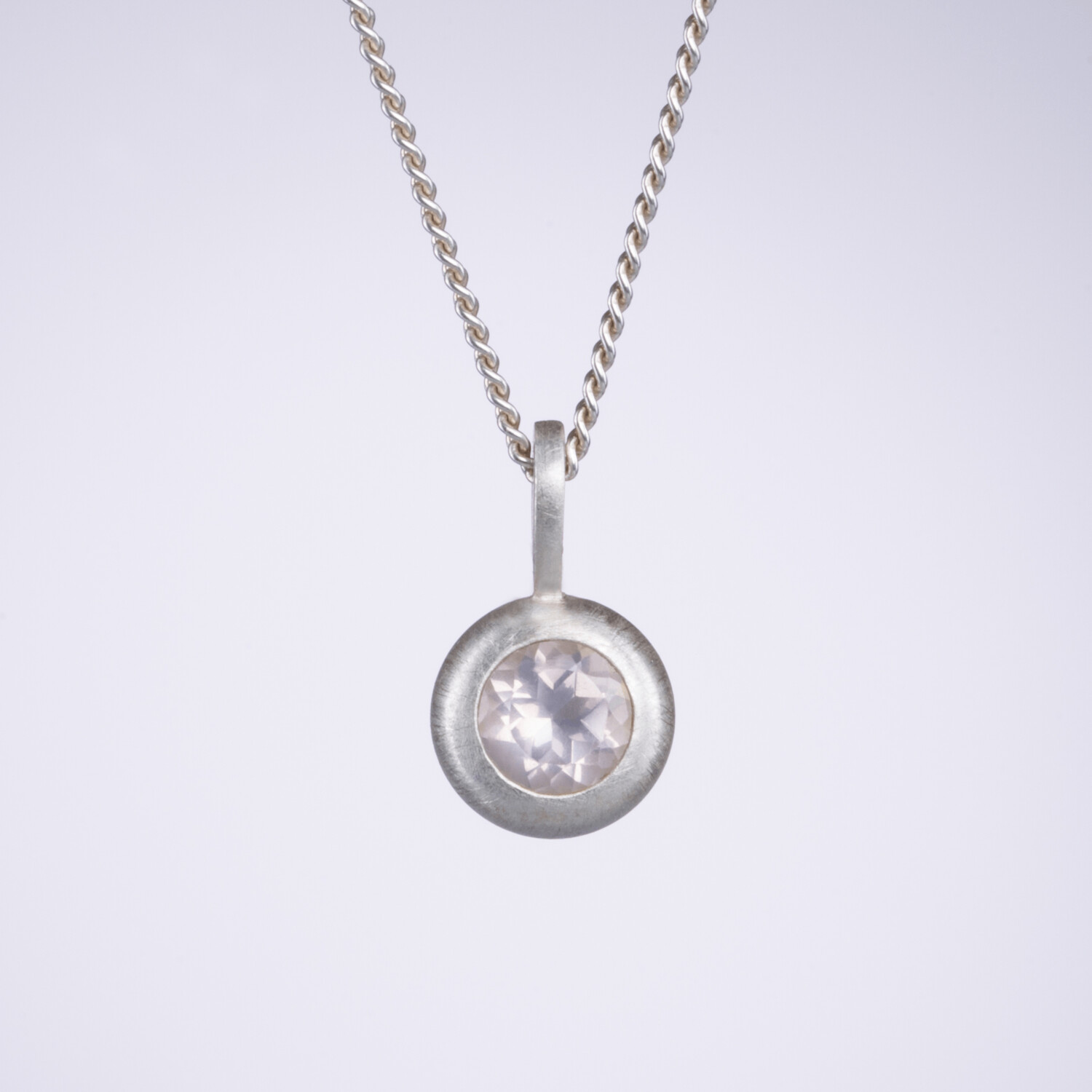 Kette "BlingBling" mini mit Rosenquarz