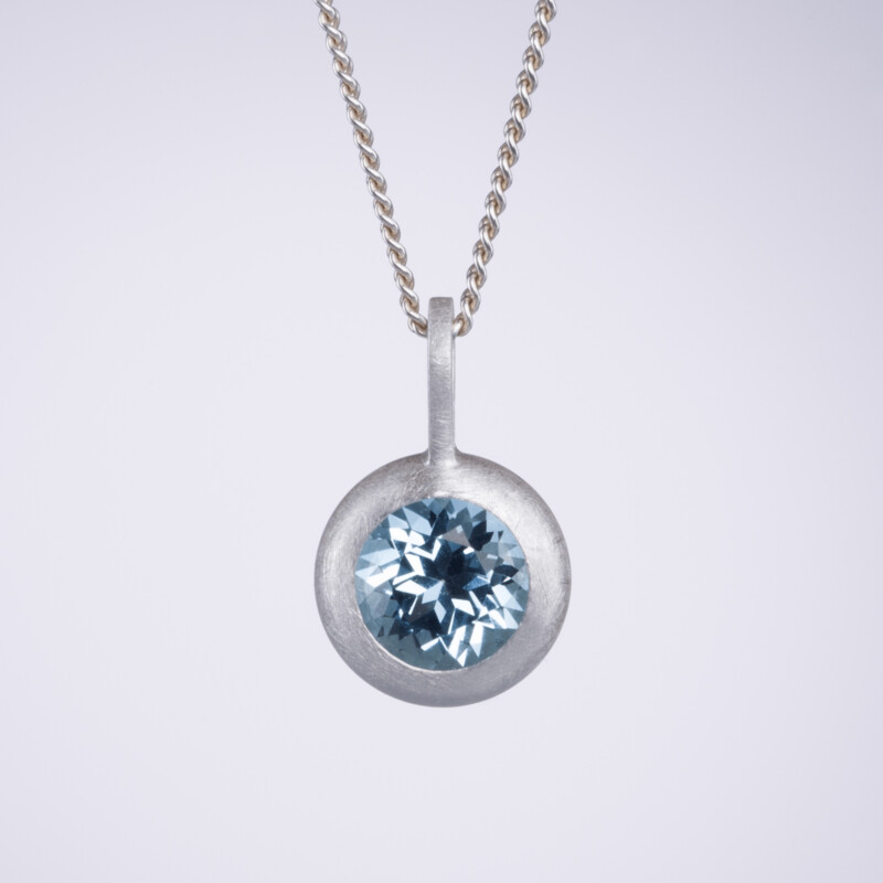 Kette Kette "BlingBling" mini mit Blau-Topas