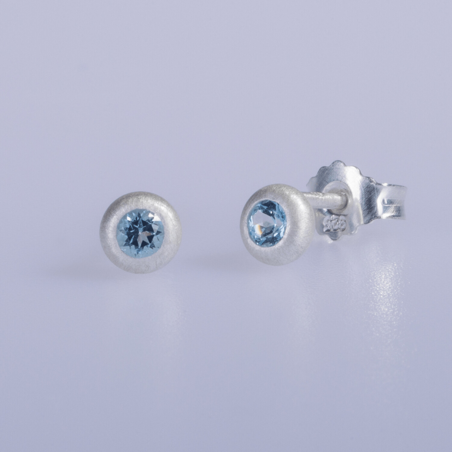 Ohrstecker Ohrstecker "BlingBling" mit Blau-Topas